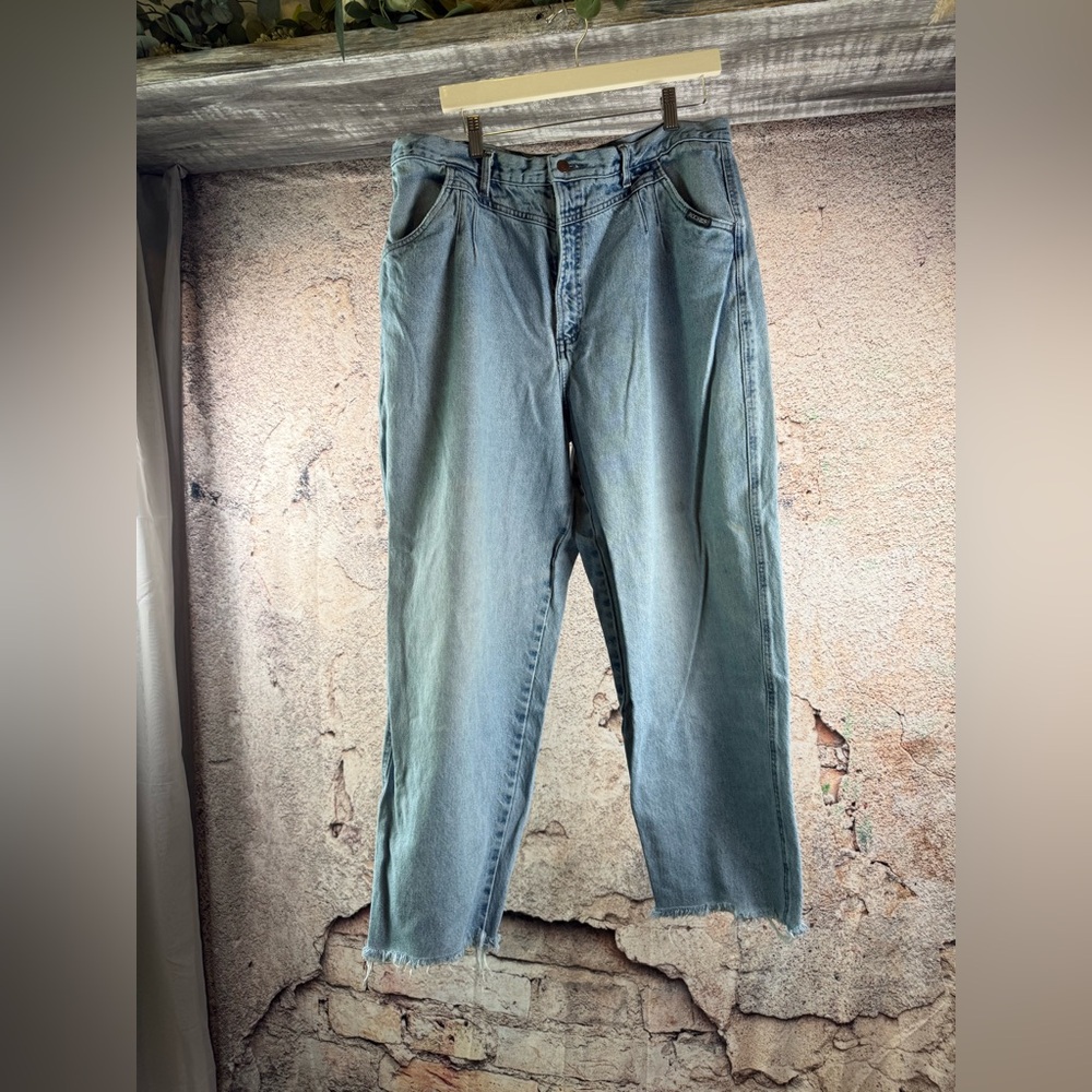 Vintage cutoff Rockies Women's Relaxed Jeans in Blue size 19/20   C17